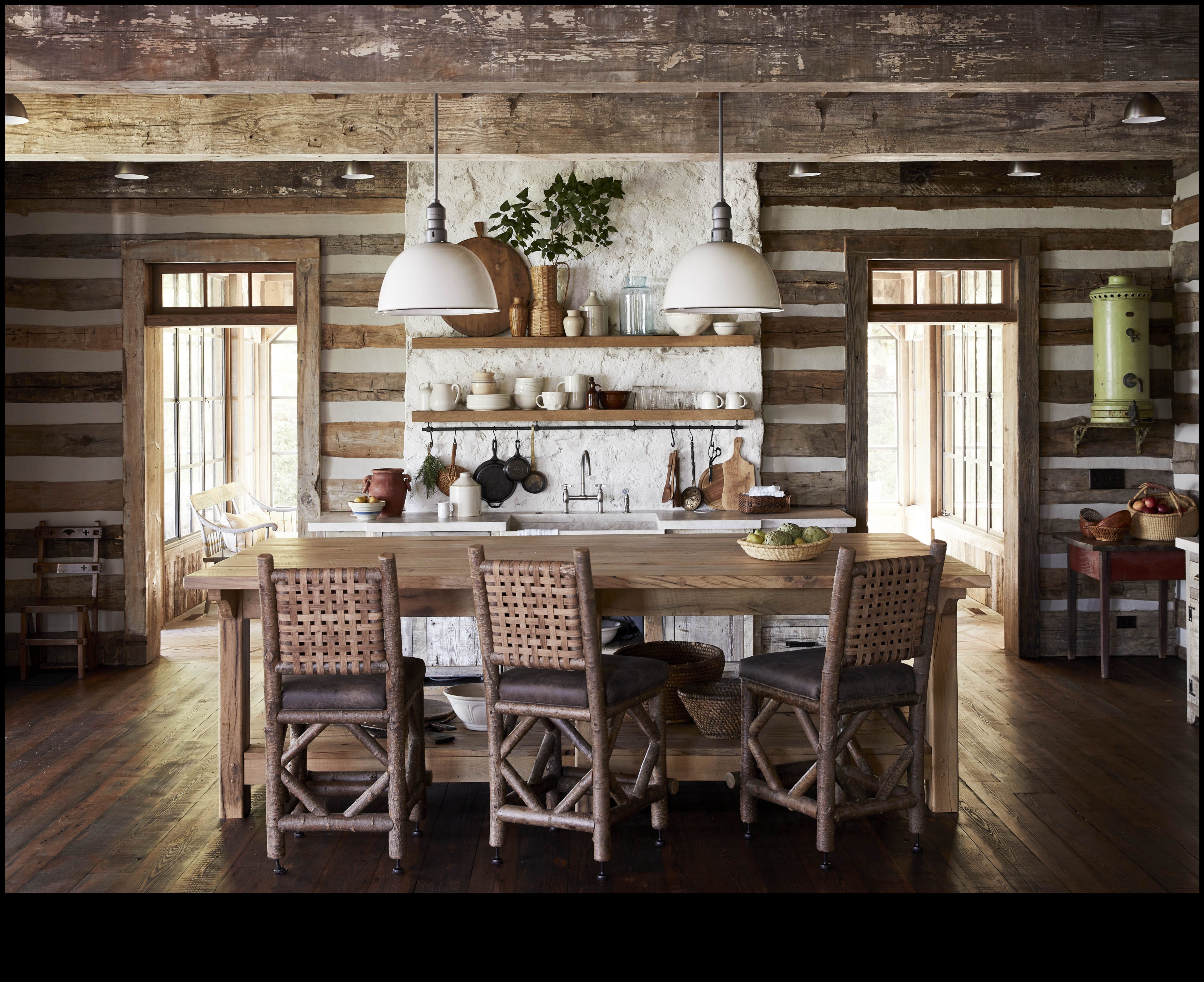 עיצוב מטבח בסגנון קוטג' לקסם מוזר