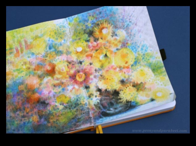 אימפרסיוניזם בעיפרון צבעוני: לכידת מהות עם גוונים רכים