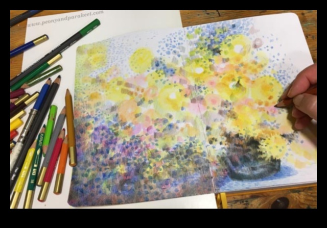 אימפרסיוניזם בעיפרון צבעוני: לכידת מהות עם גוונים רכים