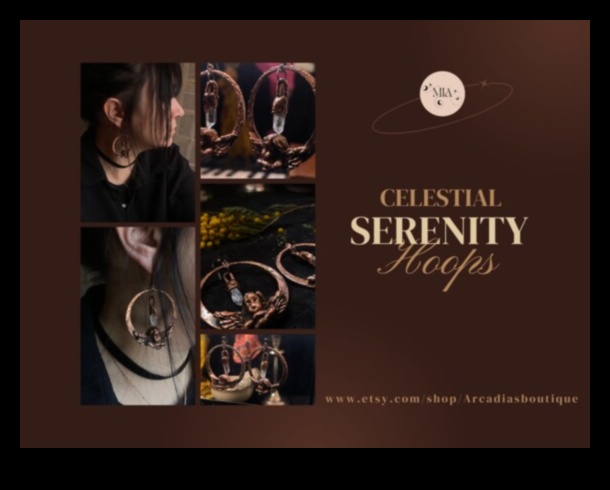 שלווה שמימית: התחבר עם הקוסמוס בעגילים השמימיים שלנו