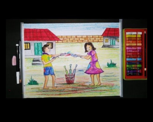 פסטל גן עדן: יצירה של אמנות תוססת וזוהרת