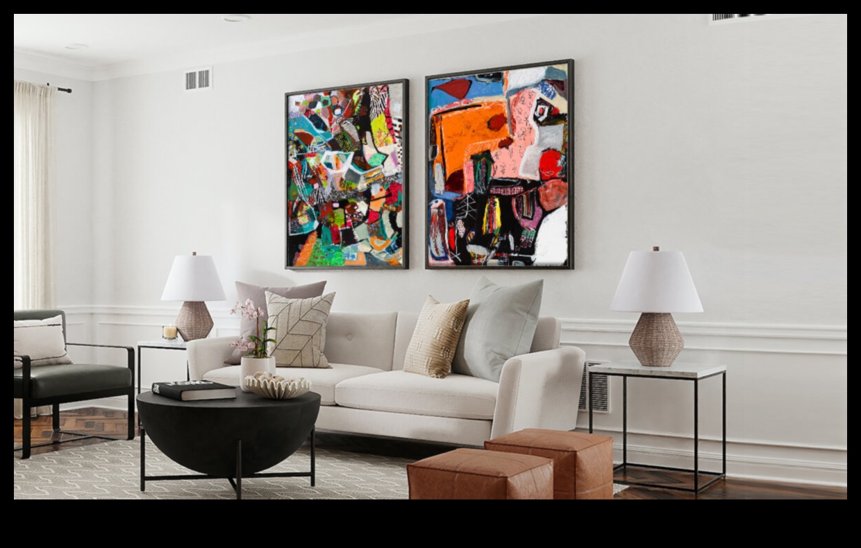 דרכים יצירתיות לסדר יצירות אמנות בעיצוב הבית