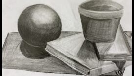 אובייקטים בנוחות השלווה של דיוקן טבע דומם 6 חפצים בנוחות: השלווה של ציור טבע דומם