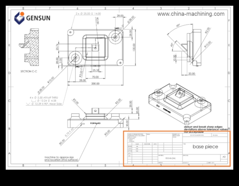 הנדסה מדויקת: יצירת שרטוטים טכניים עם דיוק