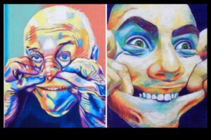 קווי פסטל אקספרסיביים: מתאר תנועה ואנרגיה