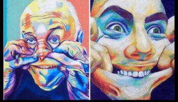 קווי פסטל אקספרסיביים: מתאר תנועה ואנרגיה