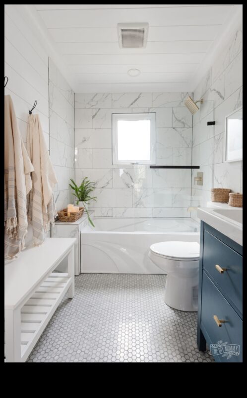 עיצוב חדר רחצה על החוף לחופשה מרגיעה