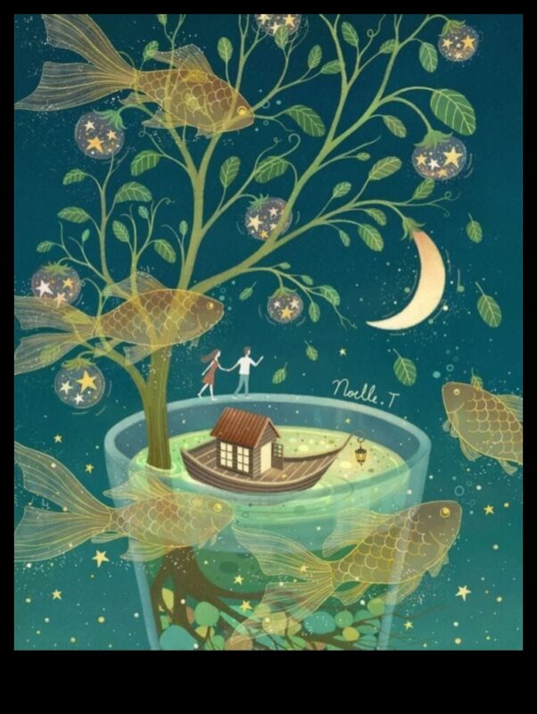 חלומות מאוירים: תיאור דמיון עם פריחה אמנותית